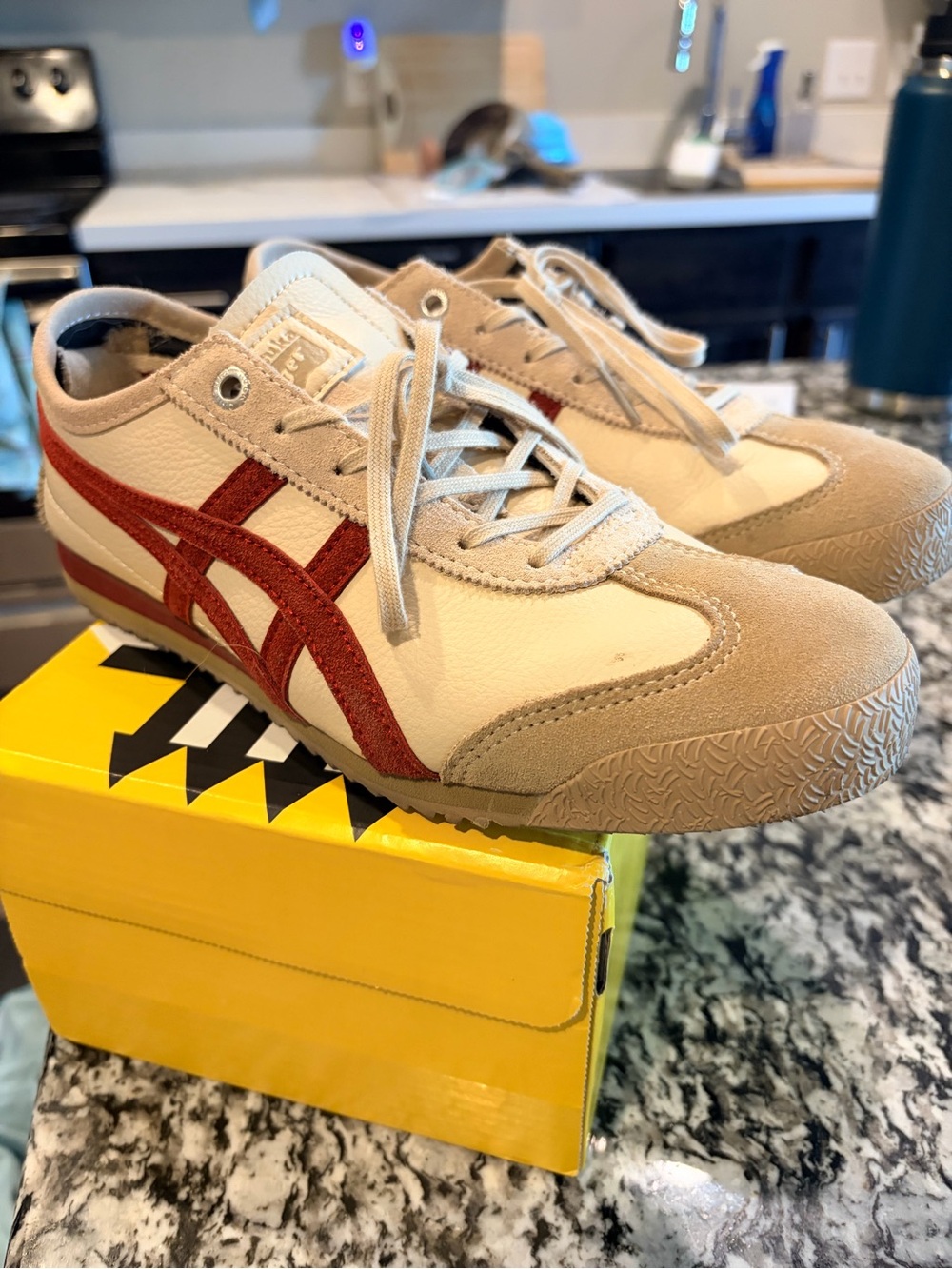 Onitsuka Tiger by Asics Men's Sneakers - Cream, Tan & Red